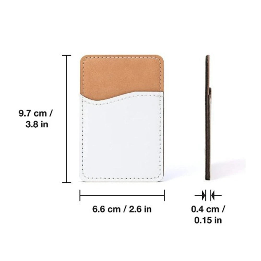 Faux Leather Phone Card Holder Sublimation Blanks