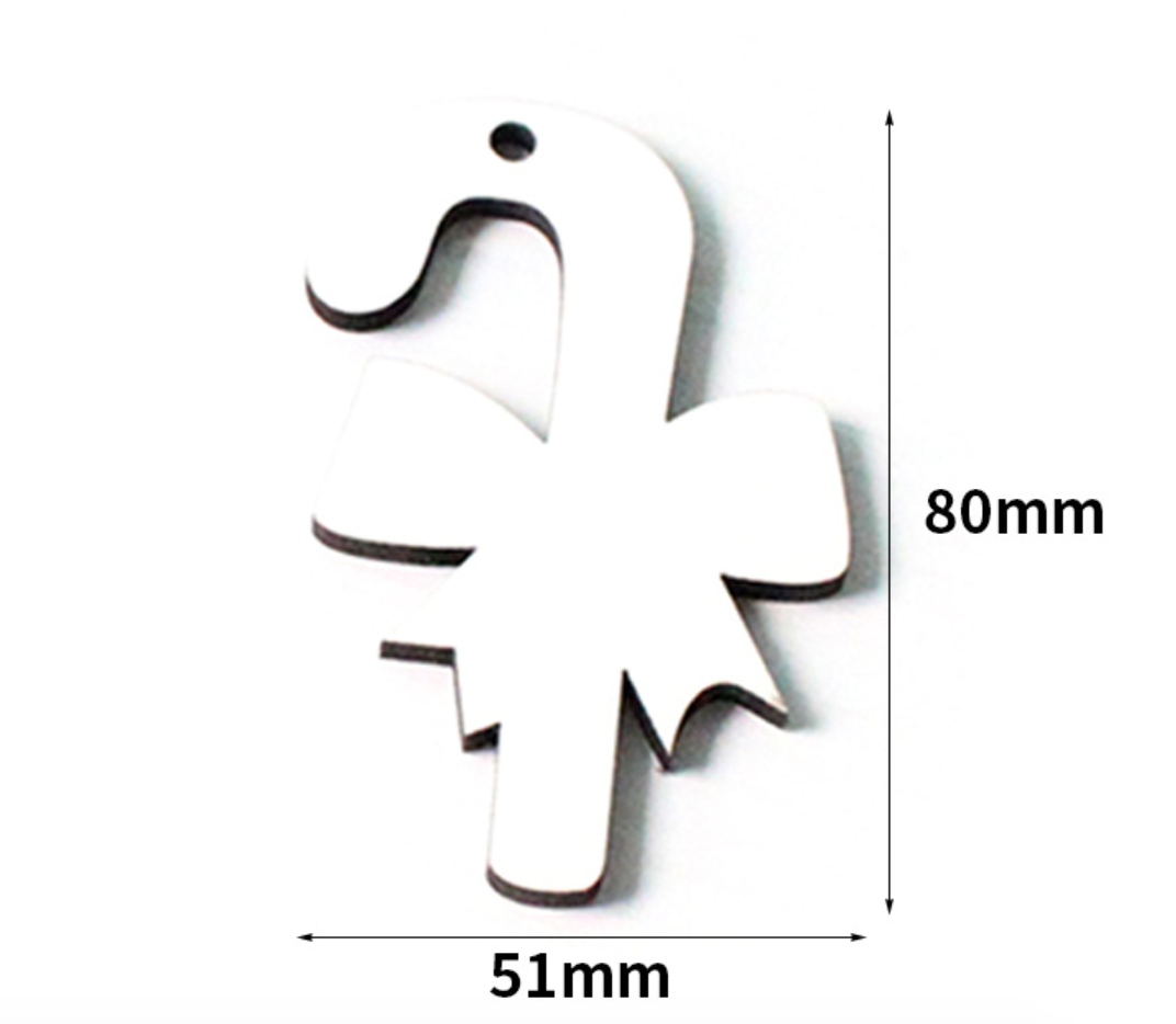MDF Merry Christmas Ornaments Sublimation Blanks