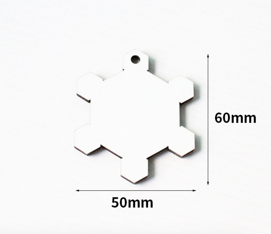 MDF Merry Christmas Ornaments Sublimation Blanks