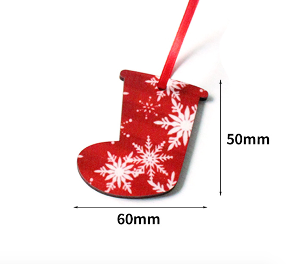 MDF Merry Christmas Ornaments Sublimation Blanks