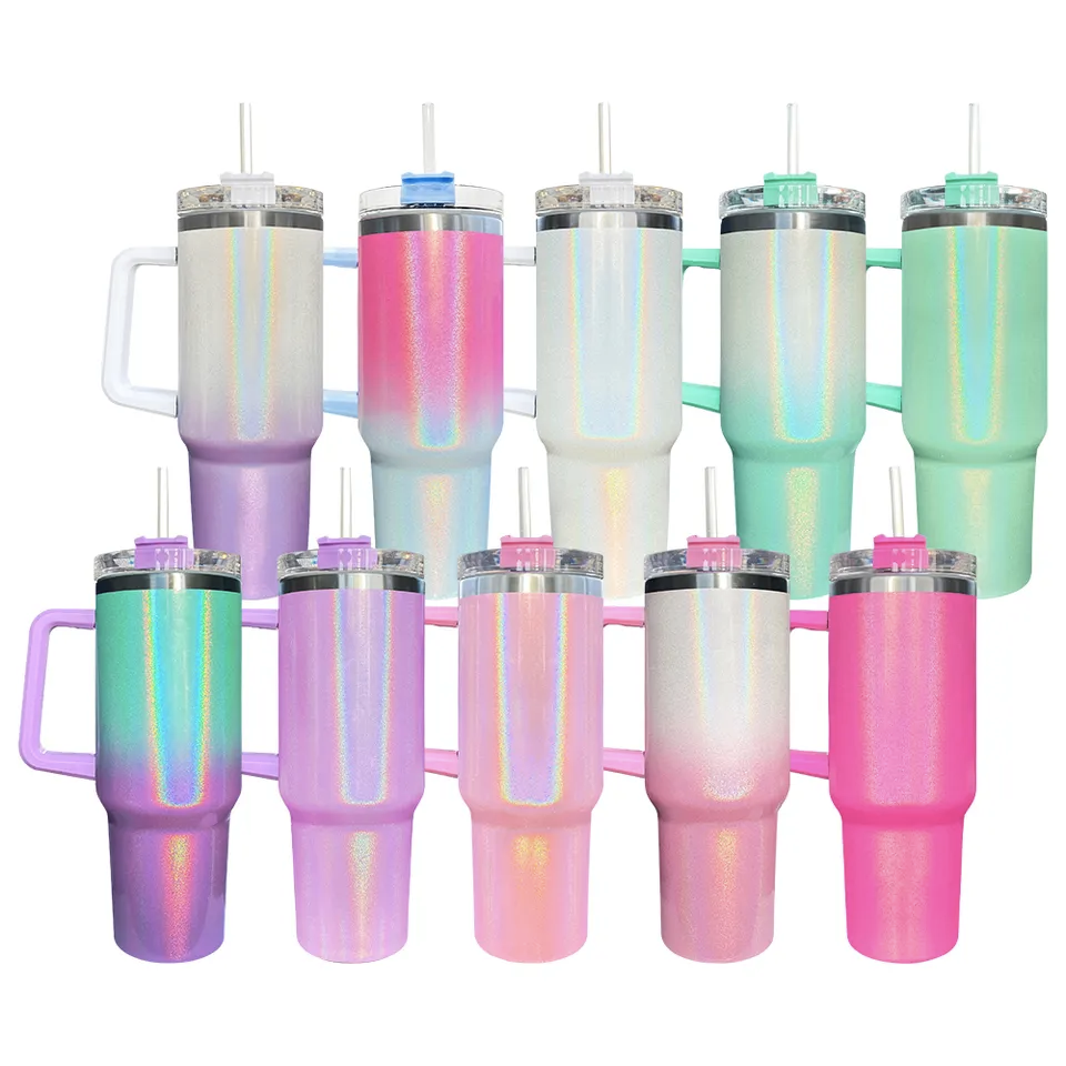 40oz Shimmer Car Tumblers Sublimation Blanks