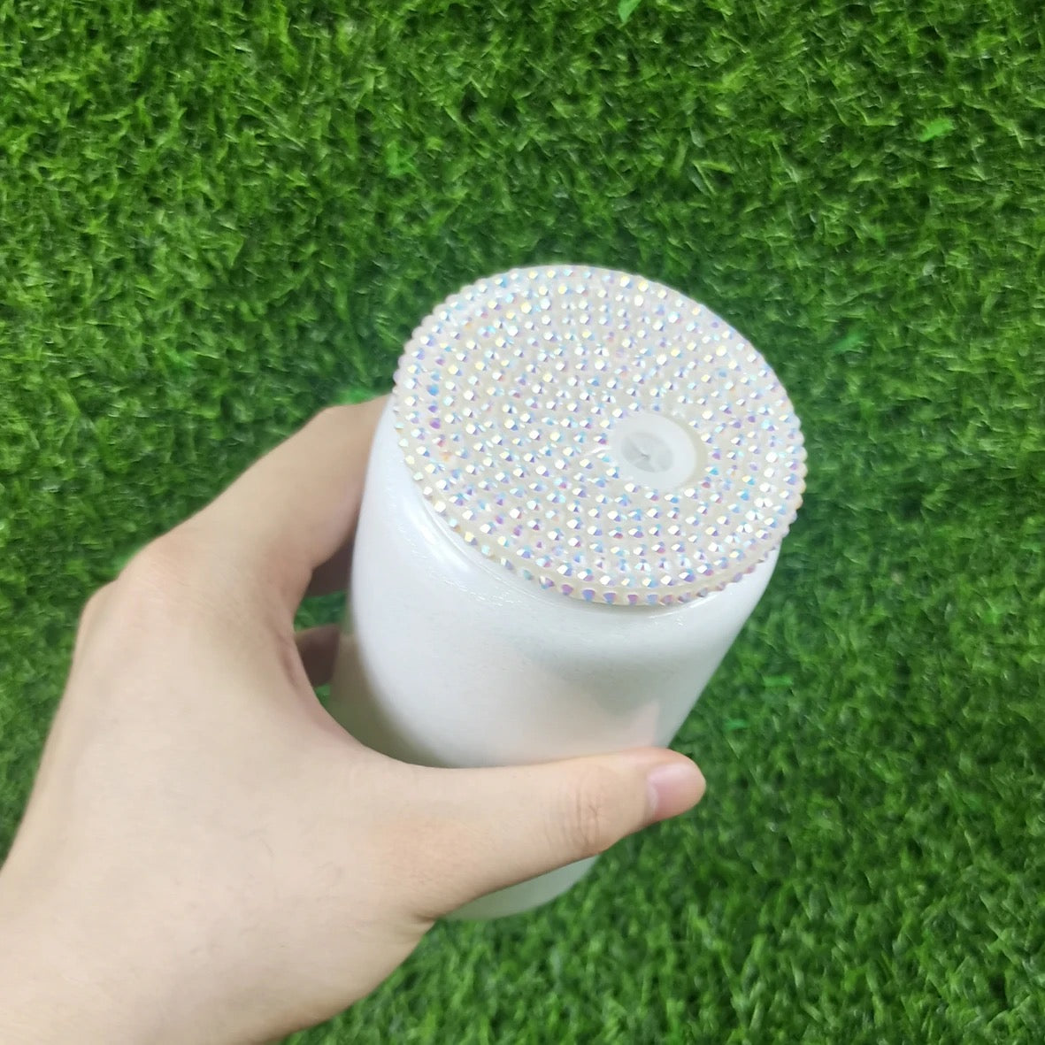 Rhinestone Bling Lids for 16oz Glass Can