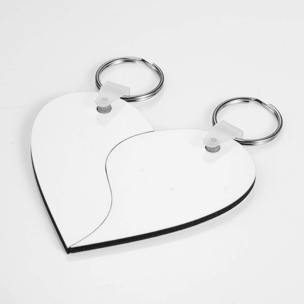 Couple Heart Keychains Sublimation Blanks