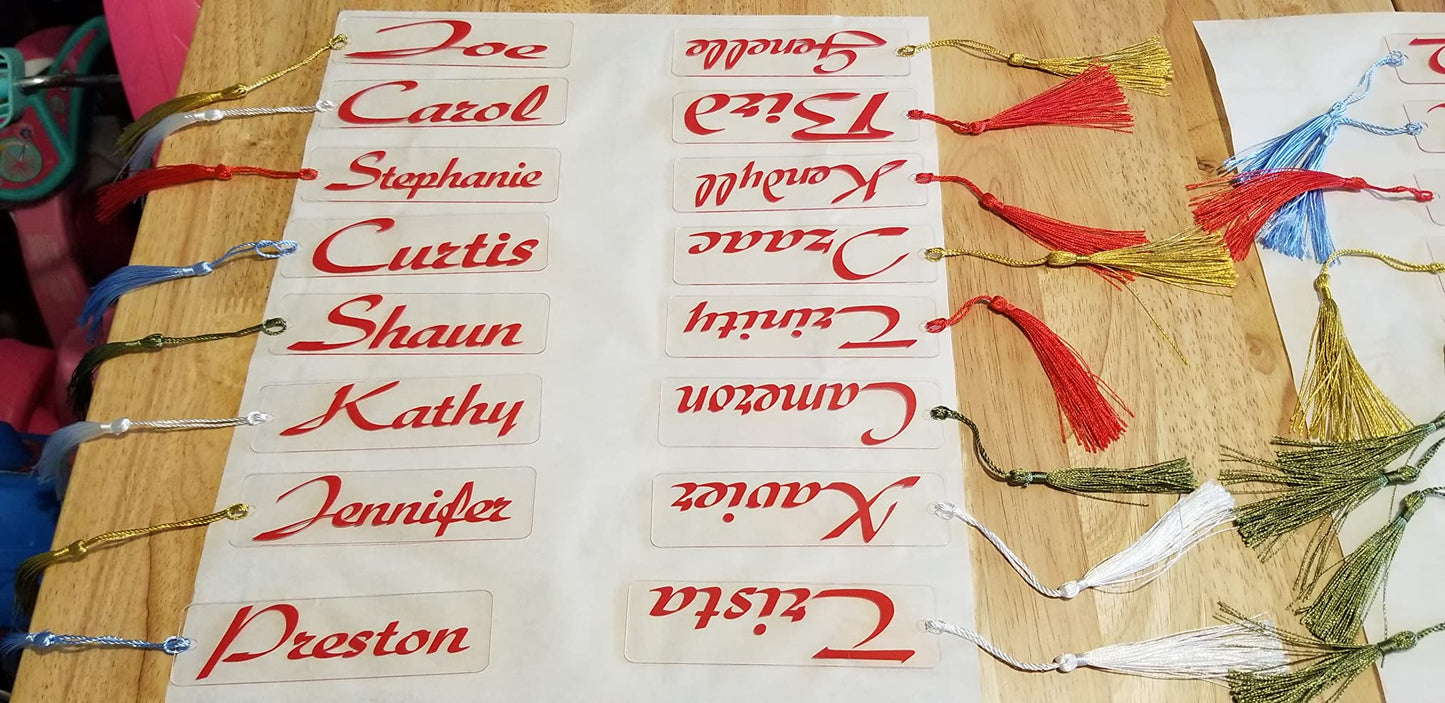 Transparent Acrylic Bookmarks for Vinyl UV DTF