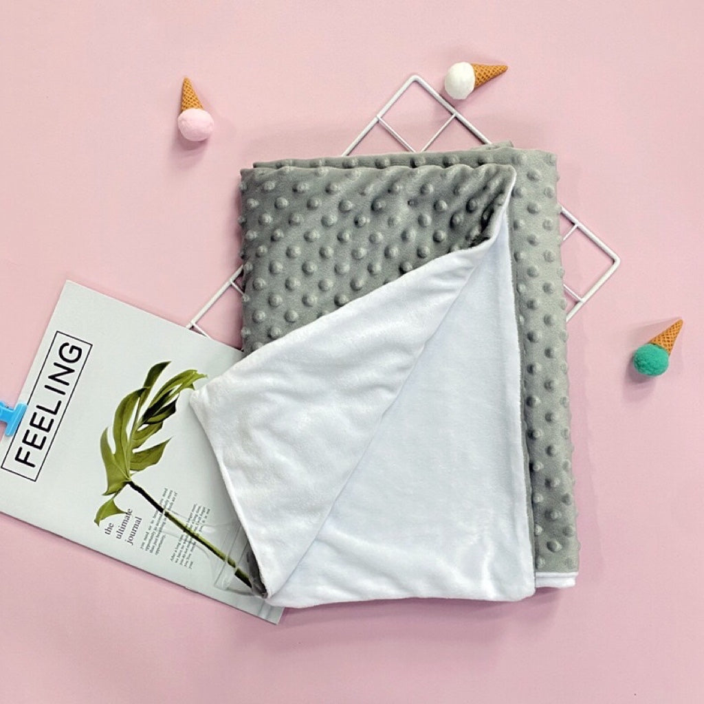 100% Polyester Minky Pastel Baby Blankets Sublimation Blanks