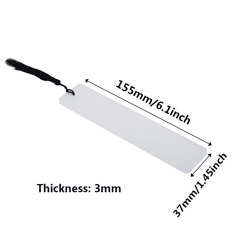 Acrylic Bookmarks Sublimation Blanks