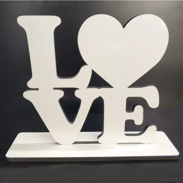 LOVE Photo Stand Sublimation Blanks