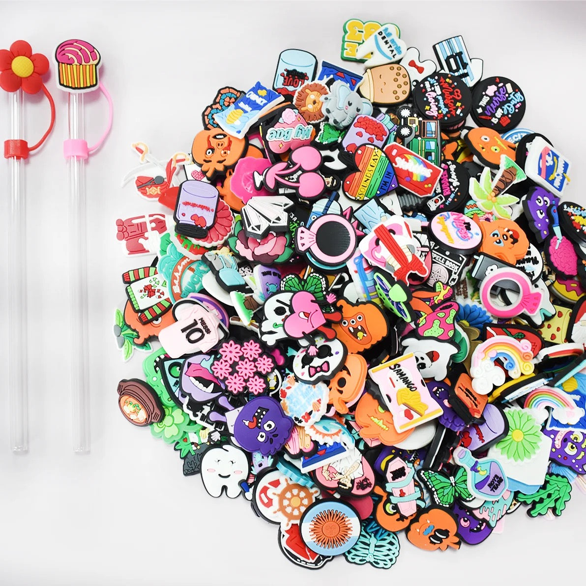 Straw Cover Cap Toppers