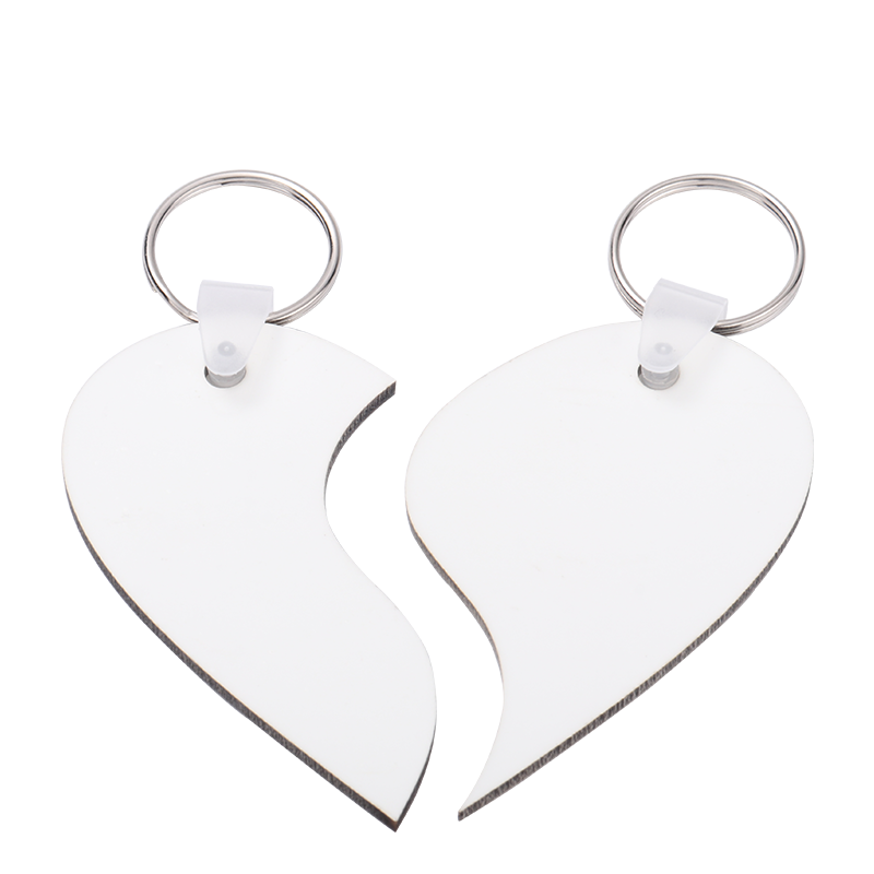 Couple Heart Keychains Sublimation Blanks
