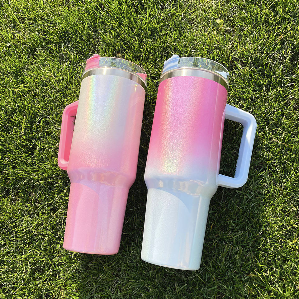 40oz Shimmer Car Tumblers Sublimation Blanks