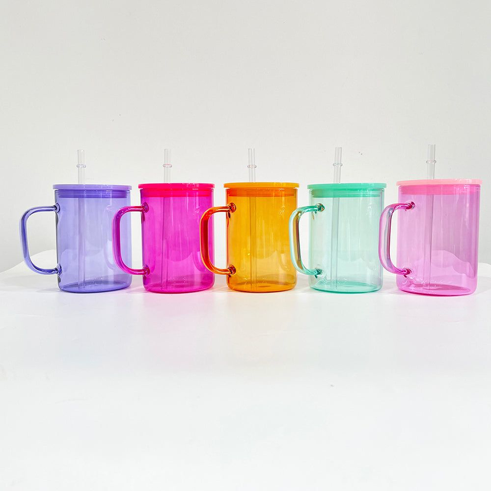 17oz Jelly Glass Mug Sublimation Blanks