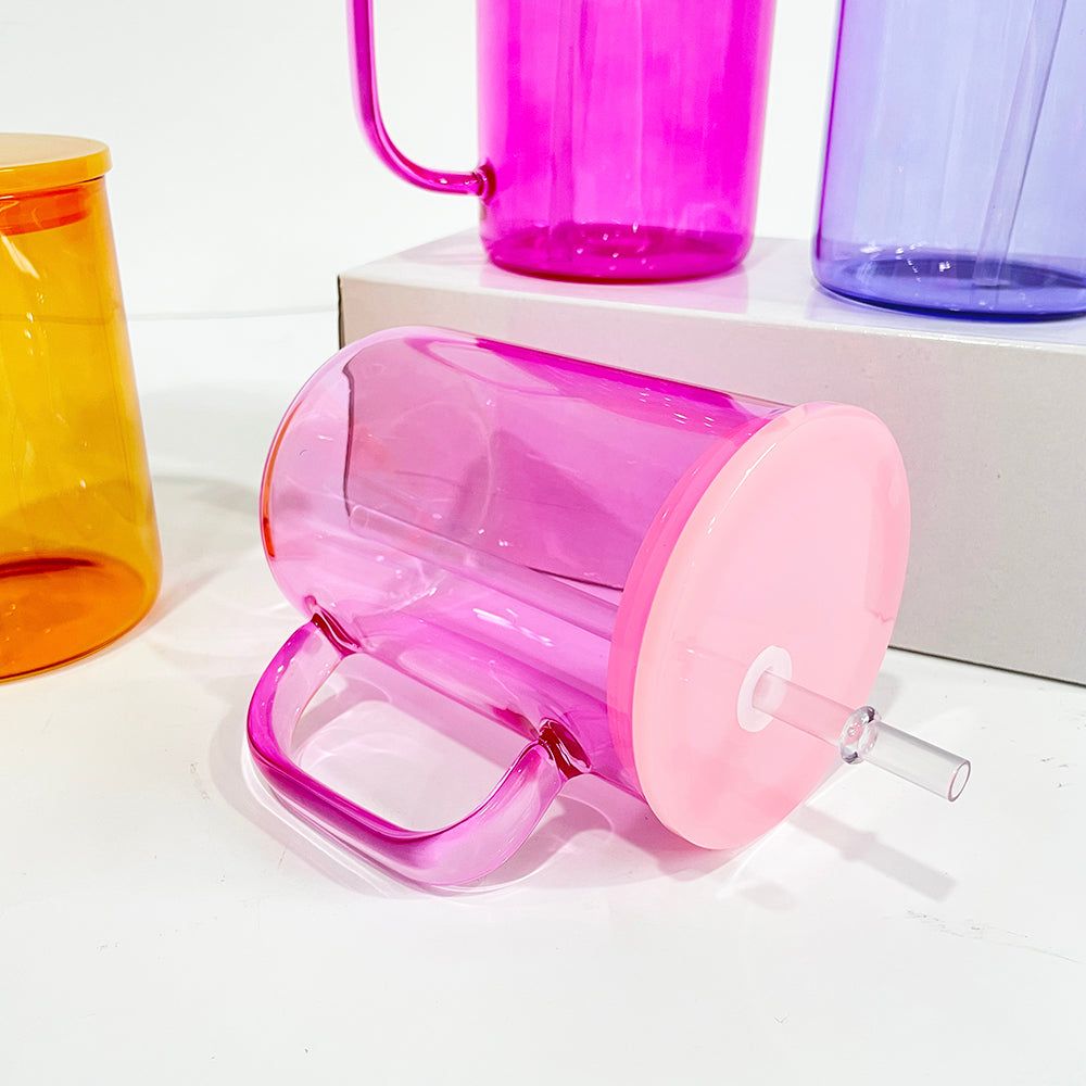 17oz Jelly Glass Mug Sublimation Blanks