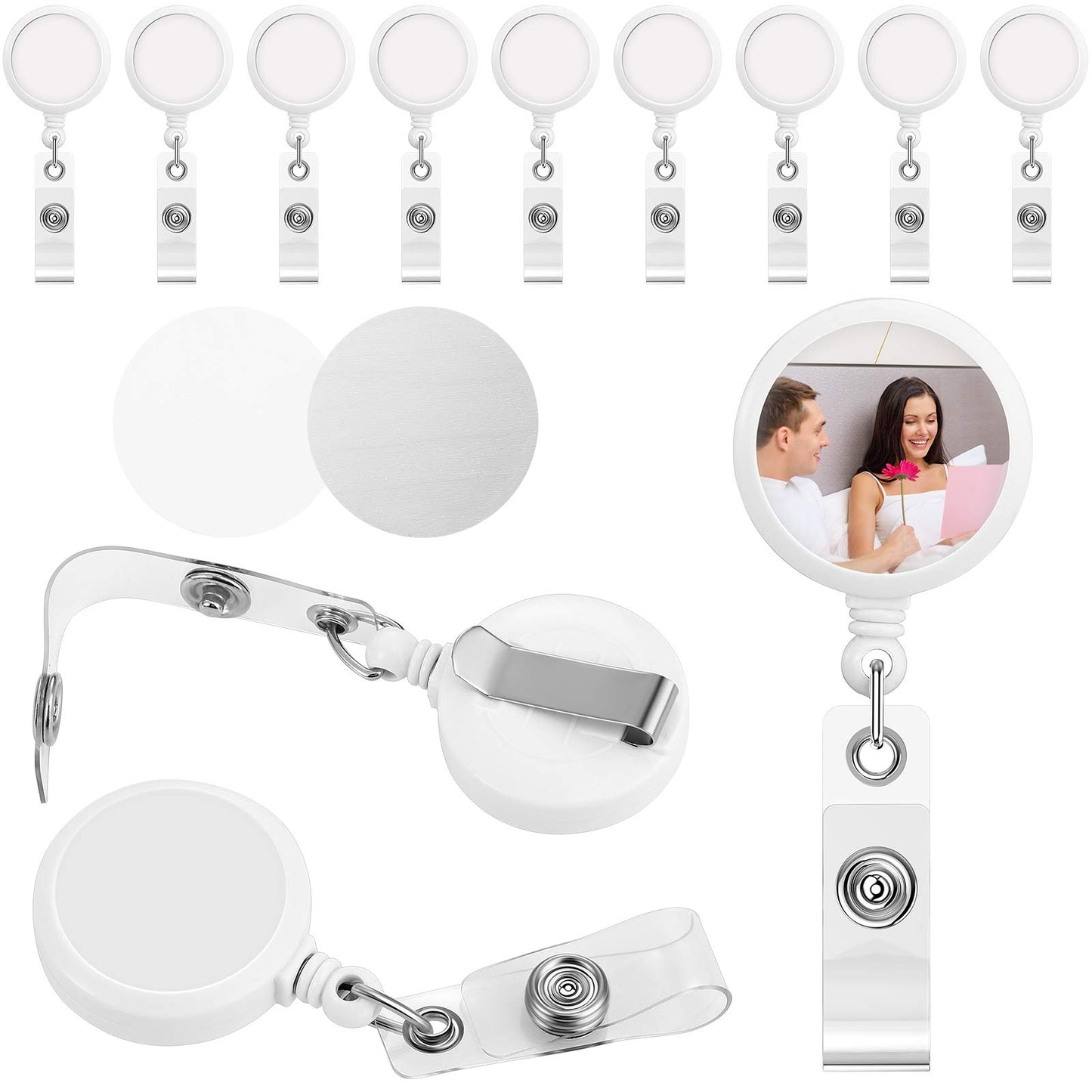 Badge Reels Key Card holder Sublimation Blanks