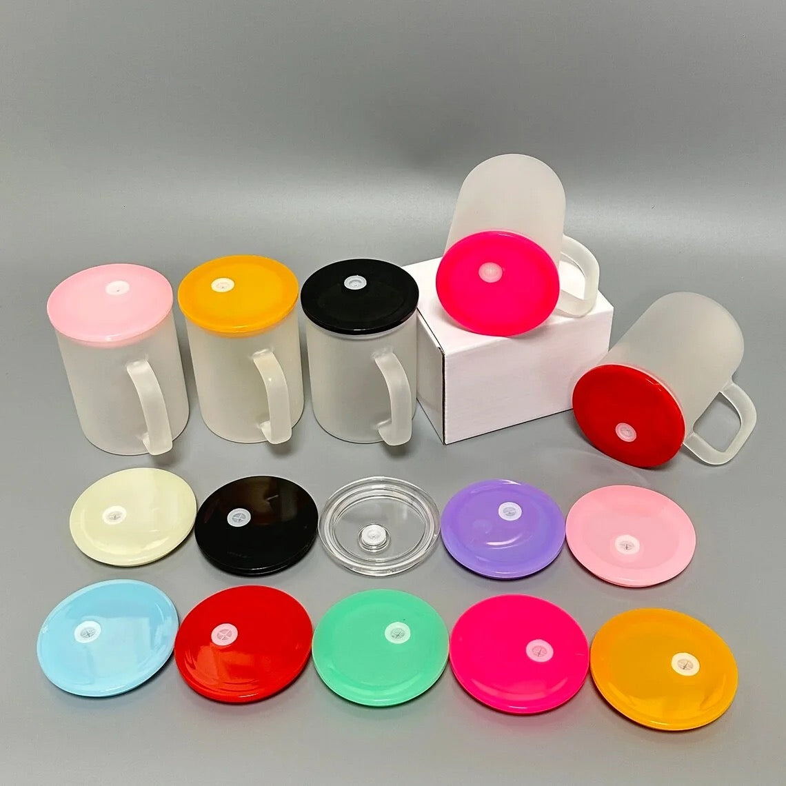 Acrylic Color Lids for 17oz Glass Mug