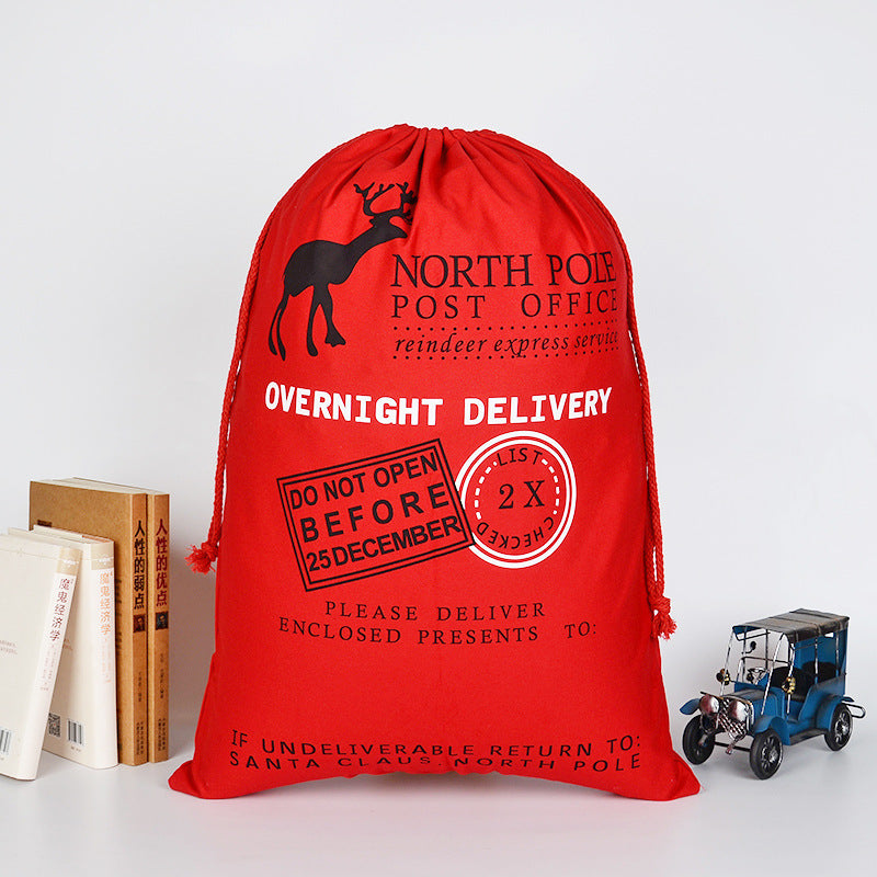 Red Green Personalize Name Christmas Santa Sack Sublimation Blanks
