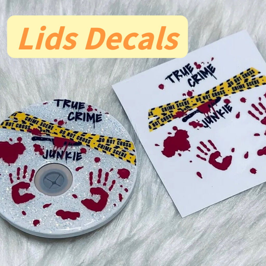 16oz Lids Decals UV DTF Stickers
