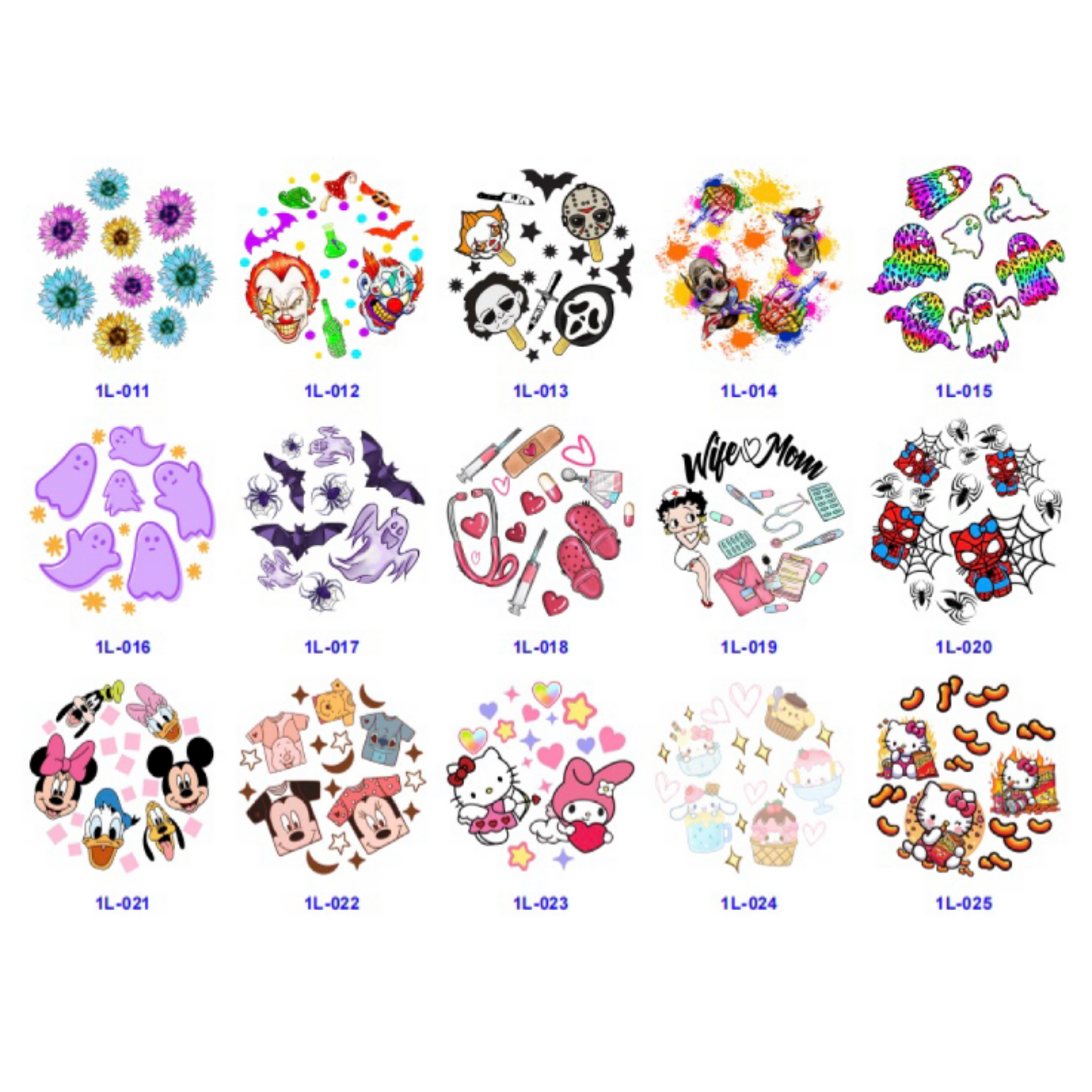 16oz Lids Decals UV DTF Stickers