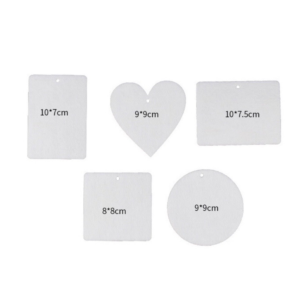 Car Air Freshener Sublimation Blanks