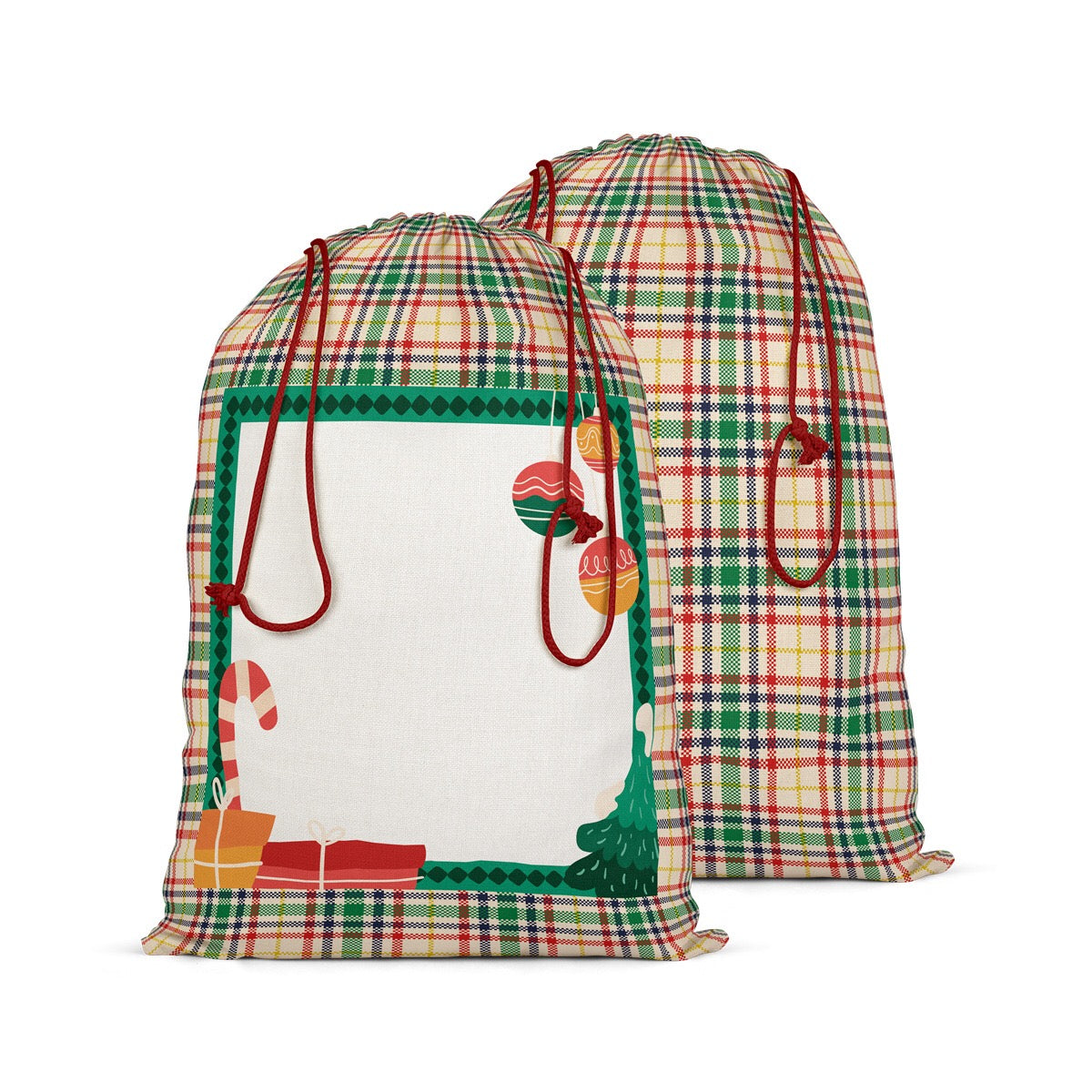 Color Christmas Santa Sack Sublimation Blanks
