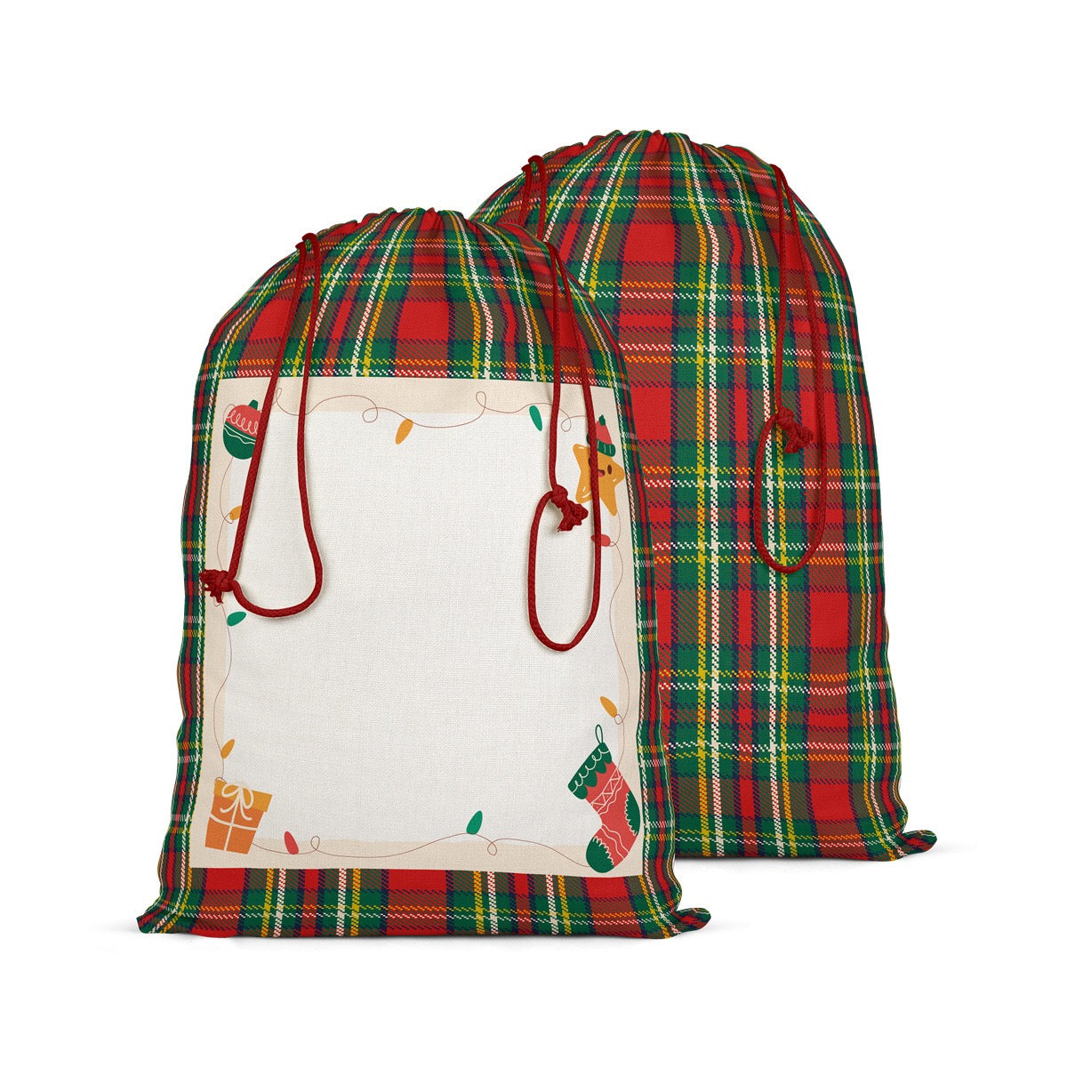 Color Christmas Santa Sack Sublimation Blanks