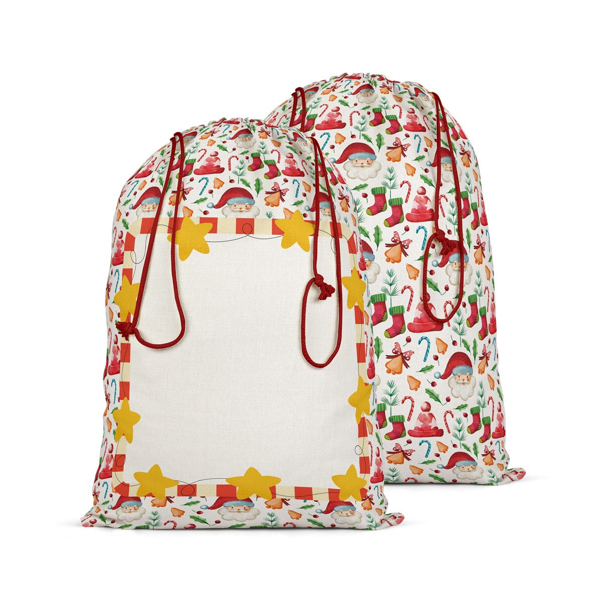 Color Christmas Santa Sack Sublimation Blanks