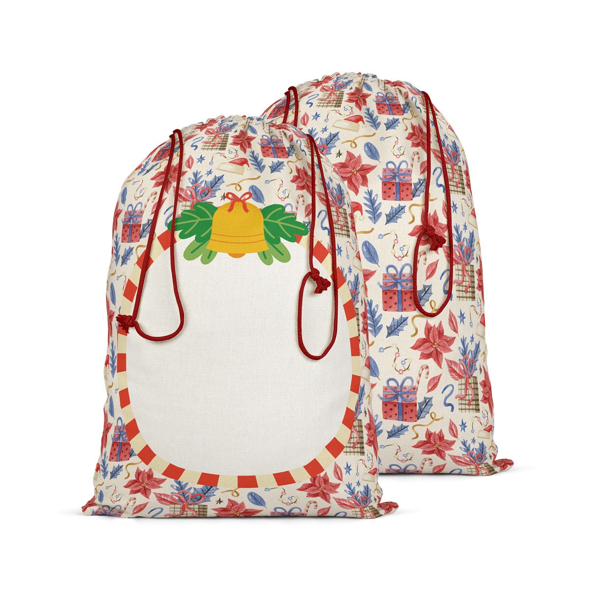 Color Christmas Santa Sack Sublimation Blanks
