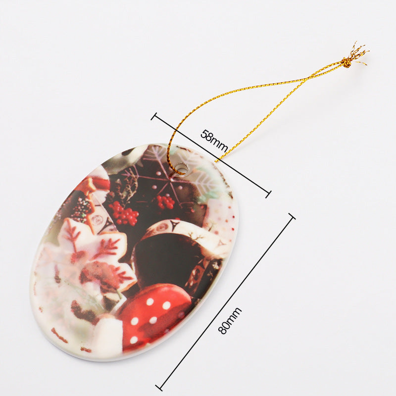 Ceramic Christmas Ornaments Sublimation Blanks