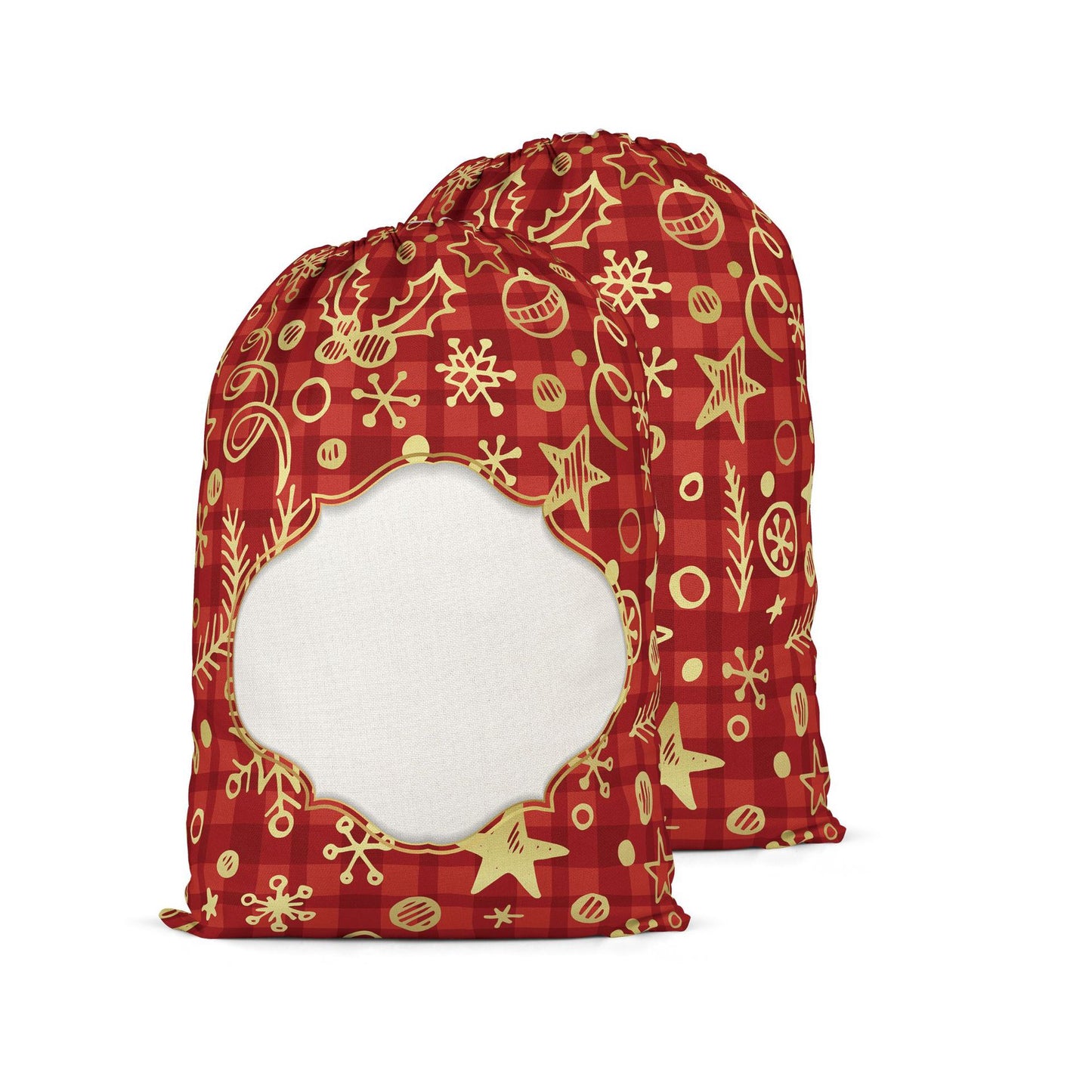 Color Christmas Santa Sack Sublimation Blanks