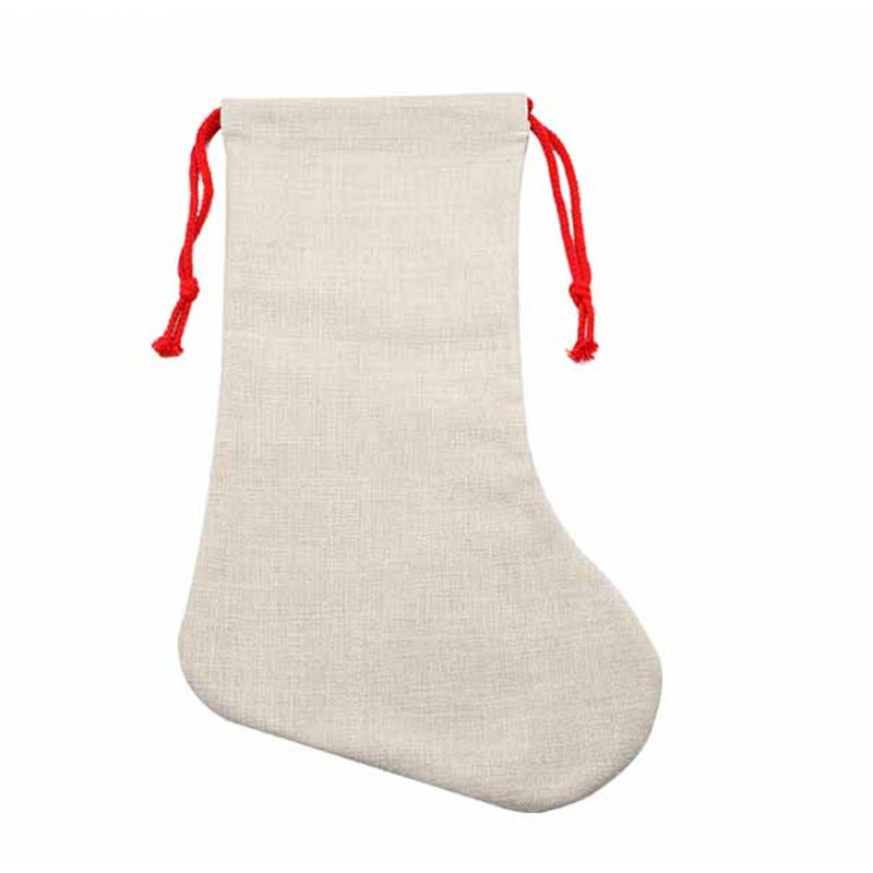 Christmas Stockings Socks Red Strings Sublimation Blanks