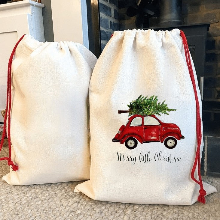 Christmas Santa Sack Large Gift Bag Sublimation Blanks