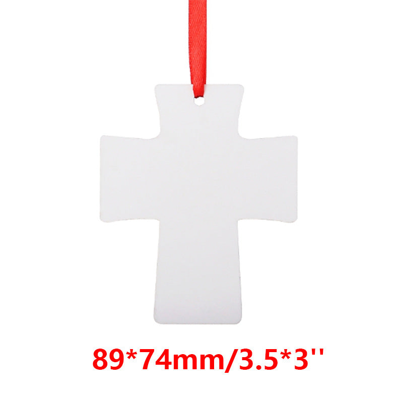 Aluminum Christmas Ornaments Sublimation Blanks
