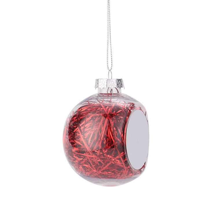 Christmas Confetti Ball Baubles Ornaments Sublimation Blanks