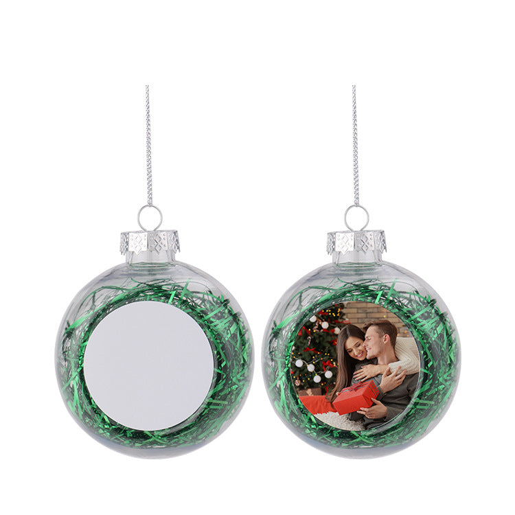 Christmas Confetti Ball Baubles Ornaments Sublimation Blanks