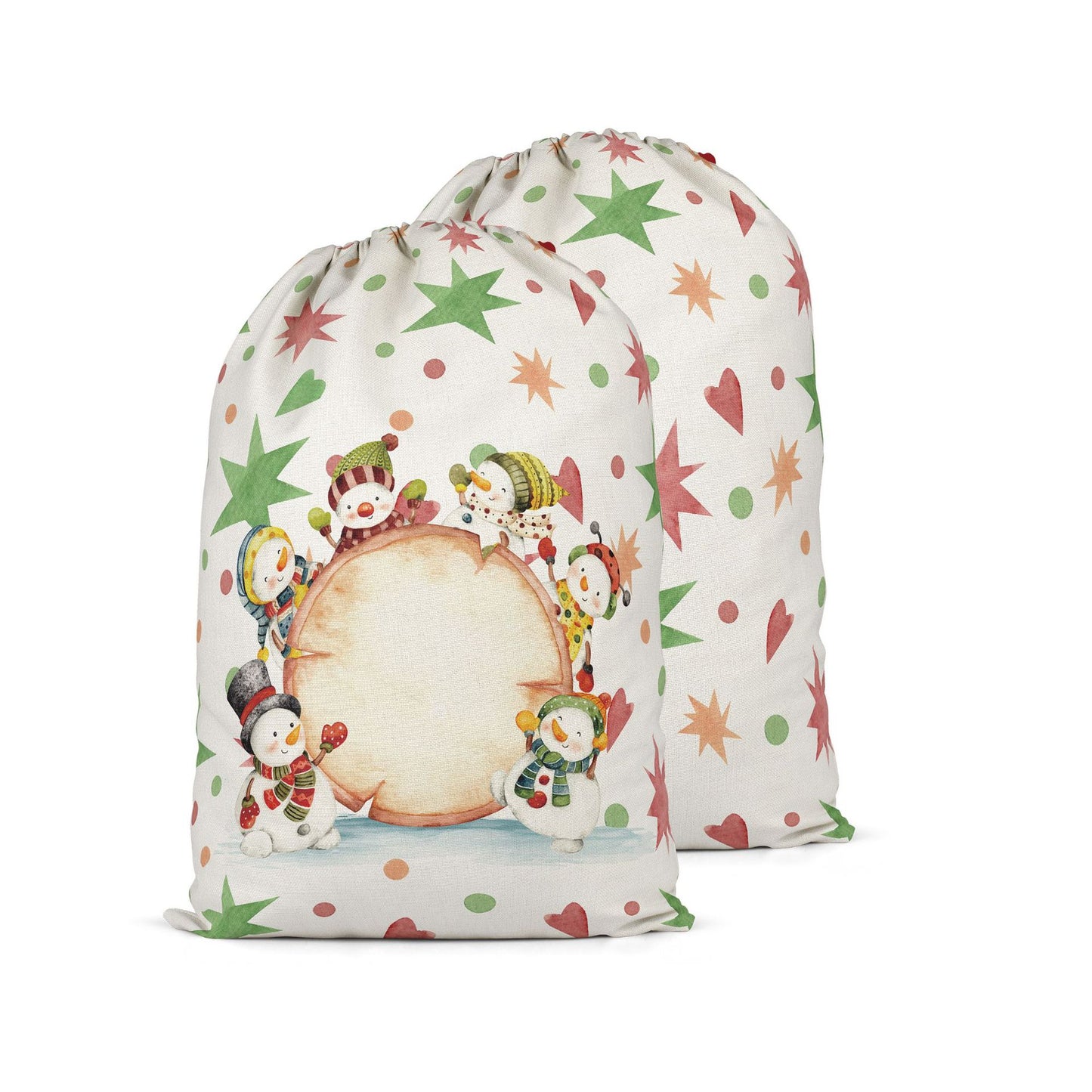 Color Christmas Santa Sack Sublimation Blanks
