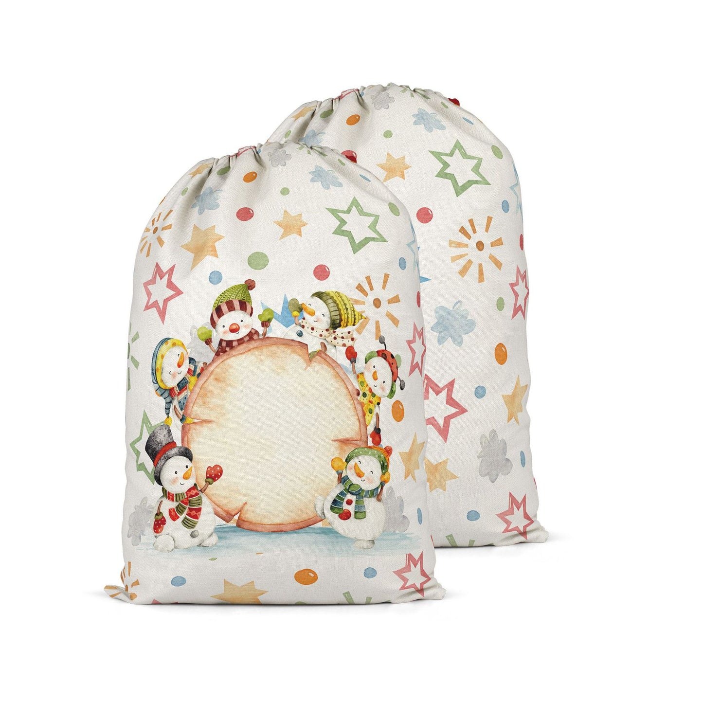 Color Christmas Santa Sack Sublimation Blanks