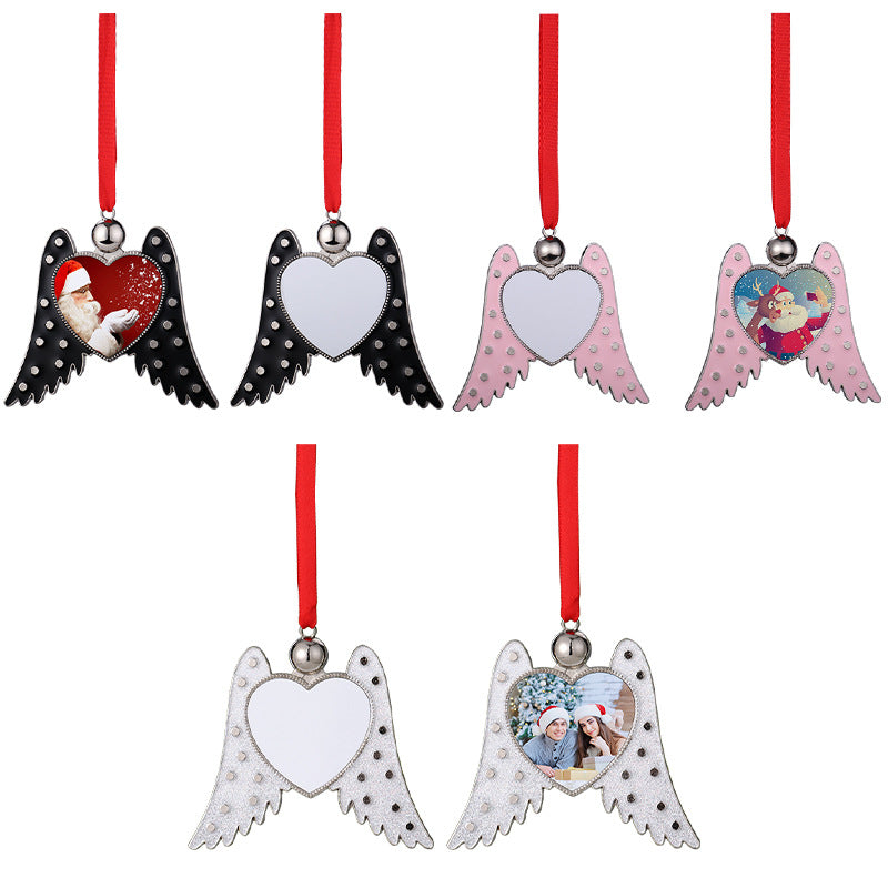 Christmas Angel Wings Ornaments Sublimation Blanks