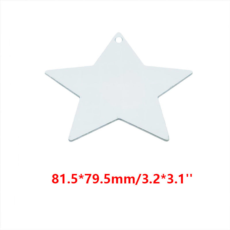Aluminum Christmas Ornaments Sublimation Blanks
