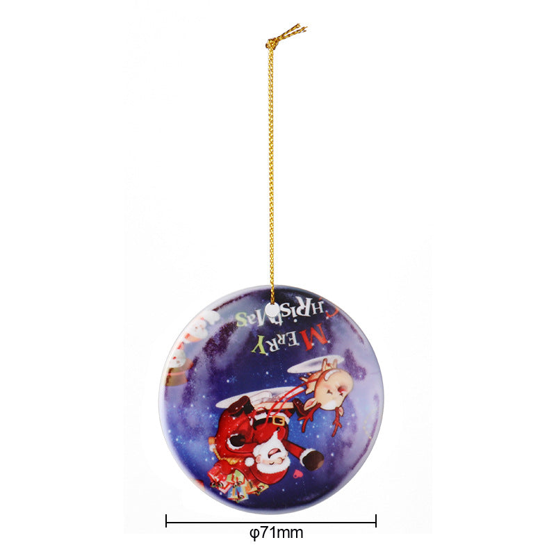 Ceramic Christmas Ornaments Sublimation Blanks
