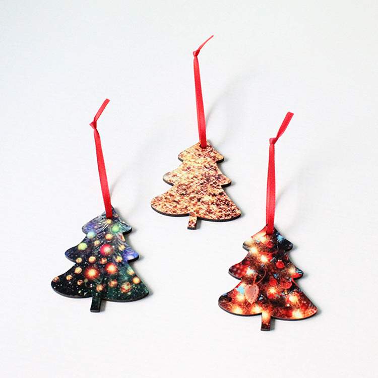MDF Merry Christmas Ornaments Sublimation Blanks
