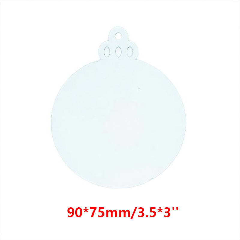 Aluminum Christmas Ornaments Sublimation Blanks
