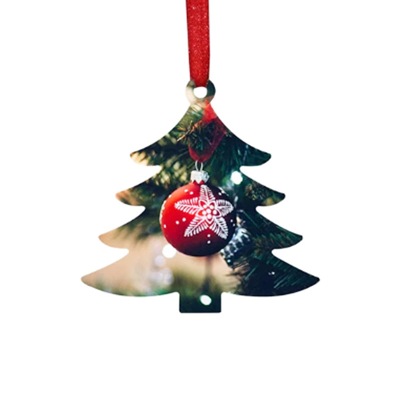 Aluminum Christmas Ornaments Sublimation Blanks