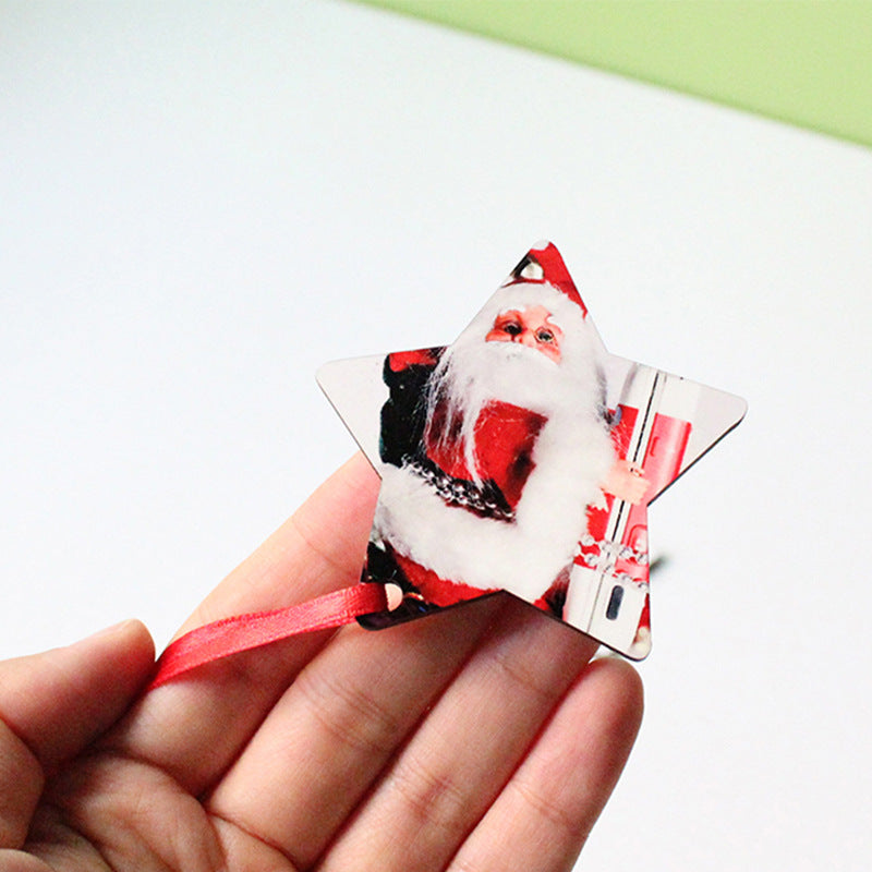 MDF Merry Christmas Ornaments Sublimation Blanks