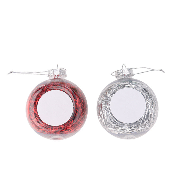 Christmas Confetti Ball Baubles Ornaments Sublimation Blanks