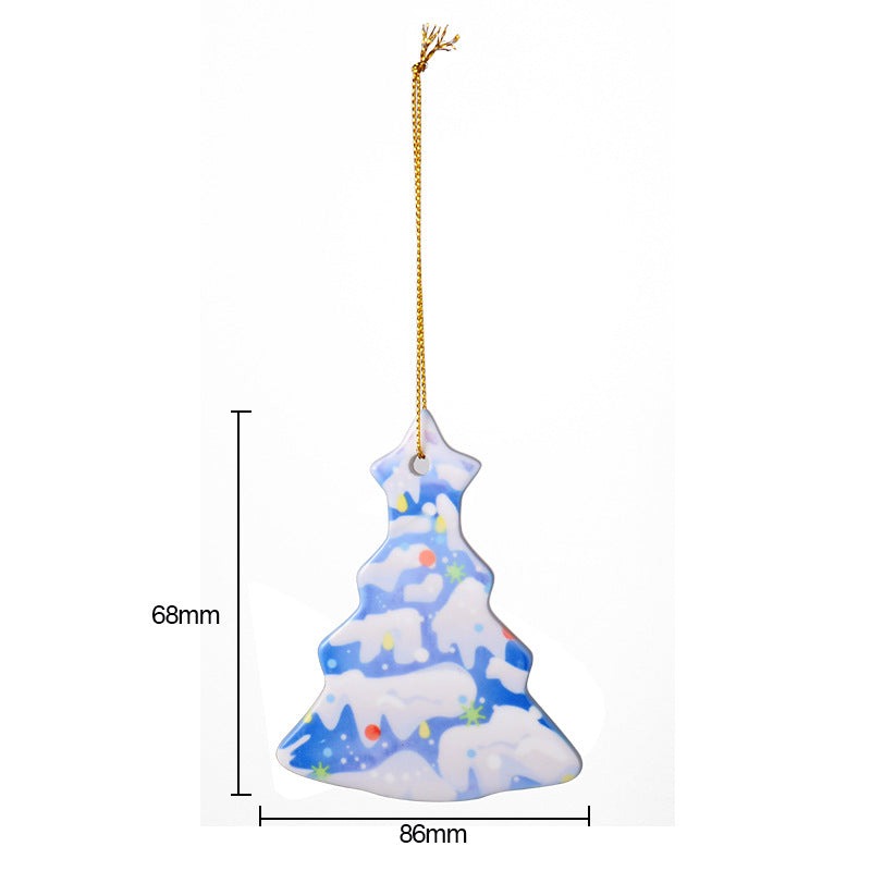 Ceramic Christmas Ornaments Sublimation Blanks