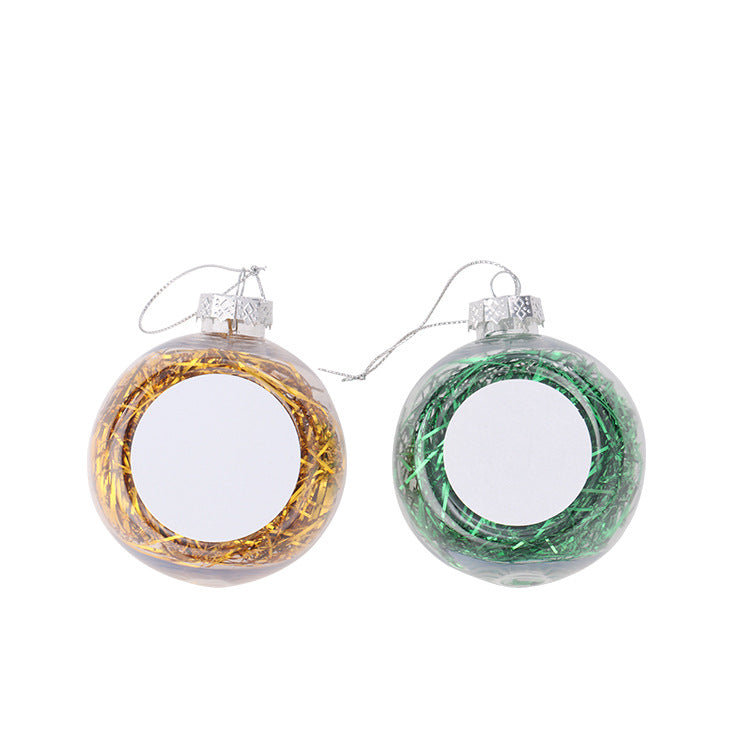 Christmas Confetti Ball Baubles Ornaments Sublimation Blanks