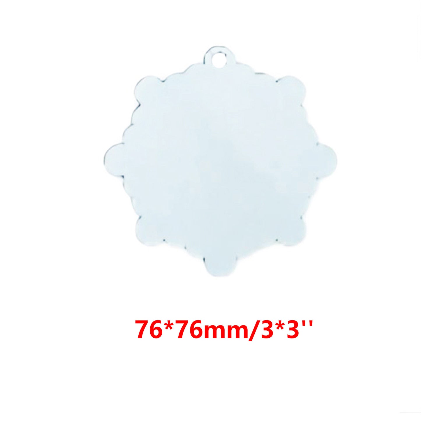 Aluminum Christmas Ornaments Sublimation Blanks