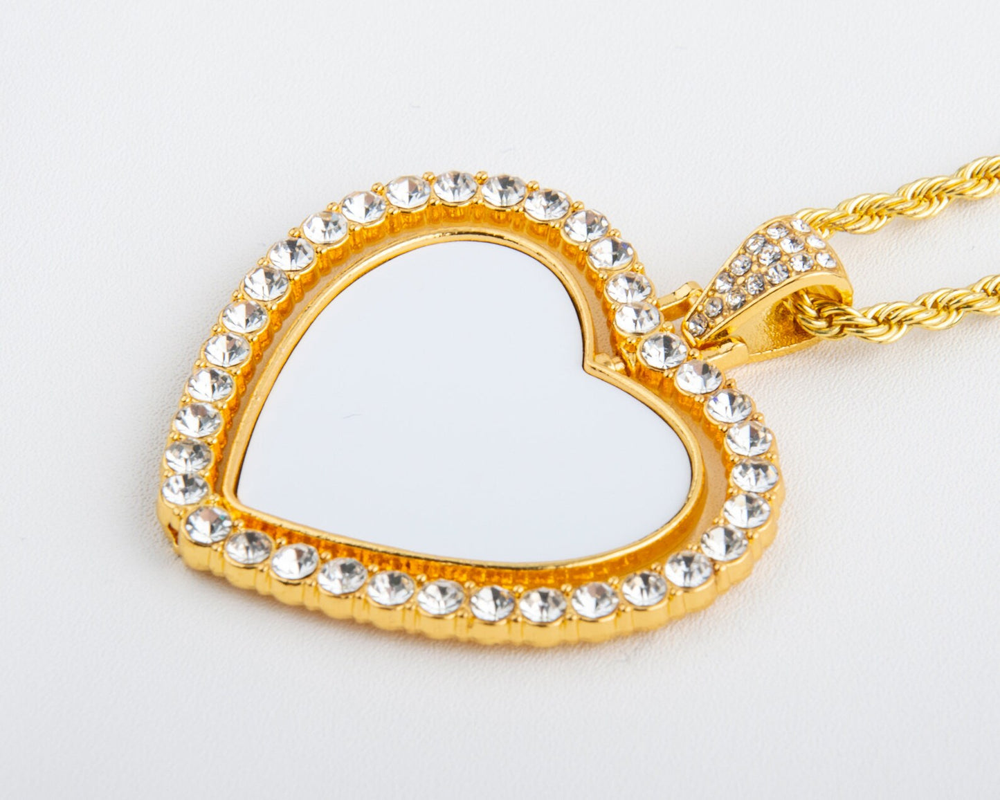 Heart Pendant Necklace Sublimation Blanks