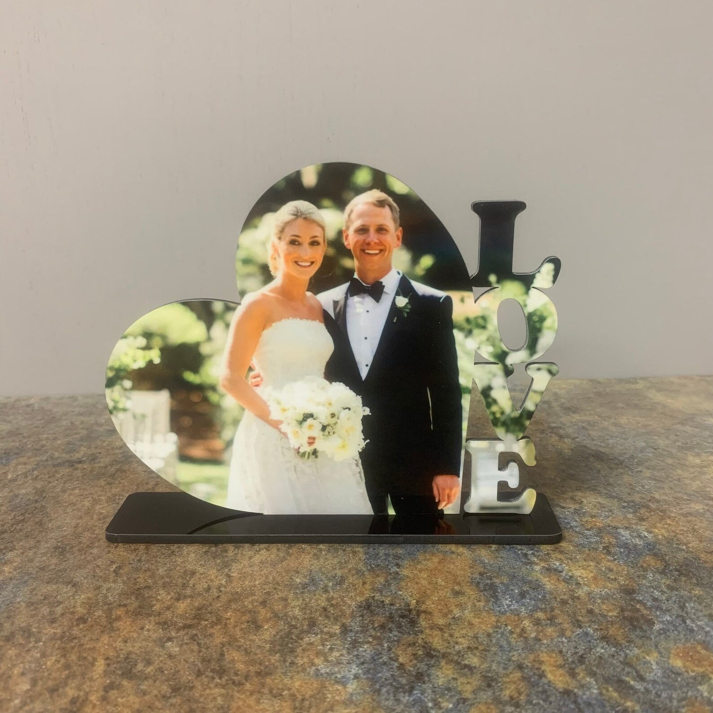 Heart and LOVE Photo Panel Decor Sublimation Blanks