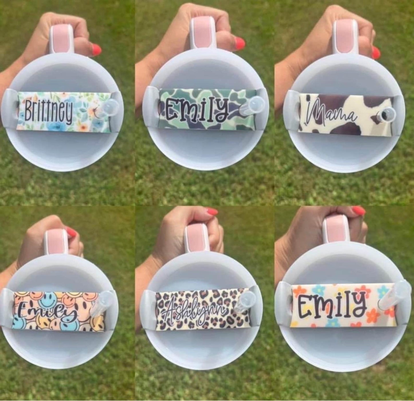 Lid Topper Name Tag for 40oz Stanley Sublimation Blanks