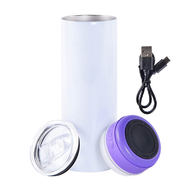 20oz Smart Wireless Bluetooth Speaker Tumbler Sublimation Blanks